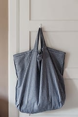 *PRE-ORDER* Weekend tas ecologisch katoen gingham ruit