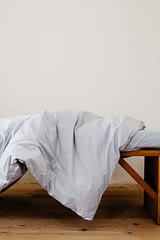 *PRE-ORDER* Dekbedset katoen blauw-wit gestreept